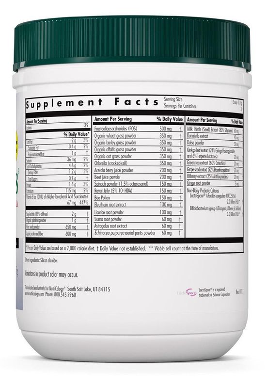 ProGreens Powder  30 Day Supply 265 gr  Allergy Research Group