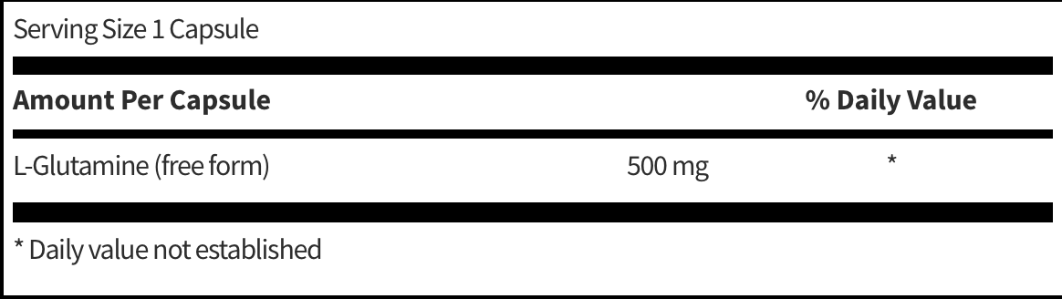 L-Glutamine 500 mg 100 capsules  SFI HEALTH