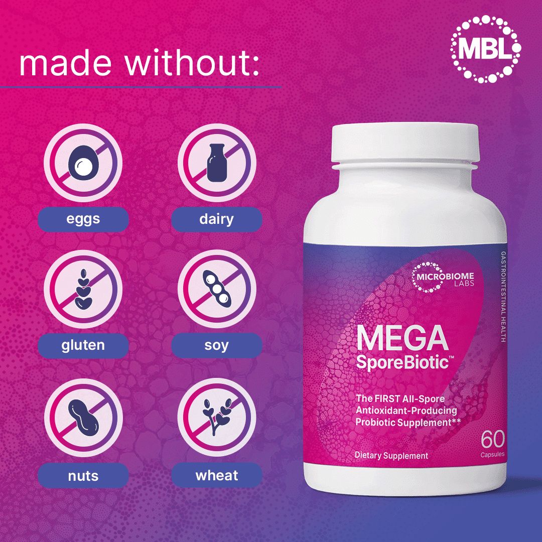 MegaSporeBiotic  180 capsules Microbiome Labs
