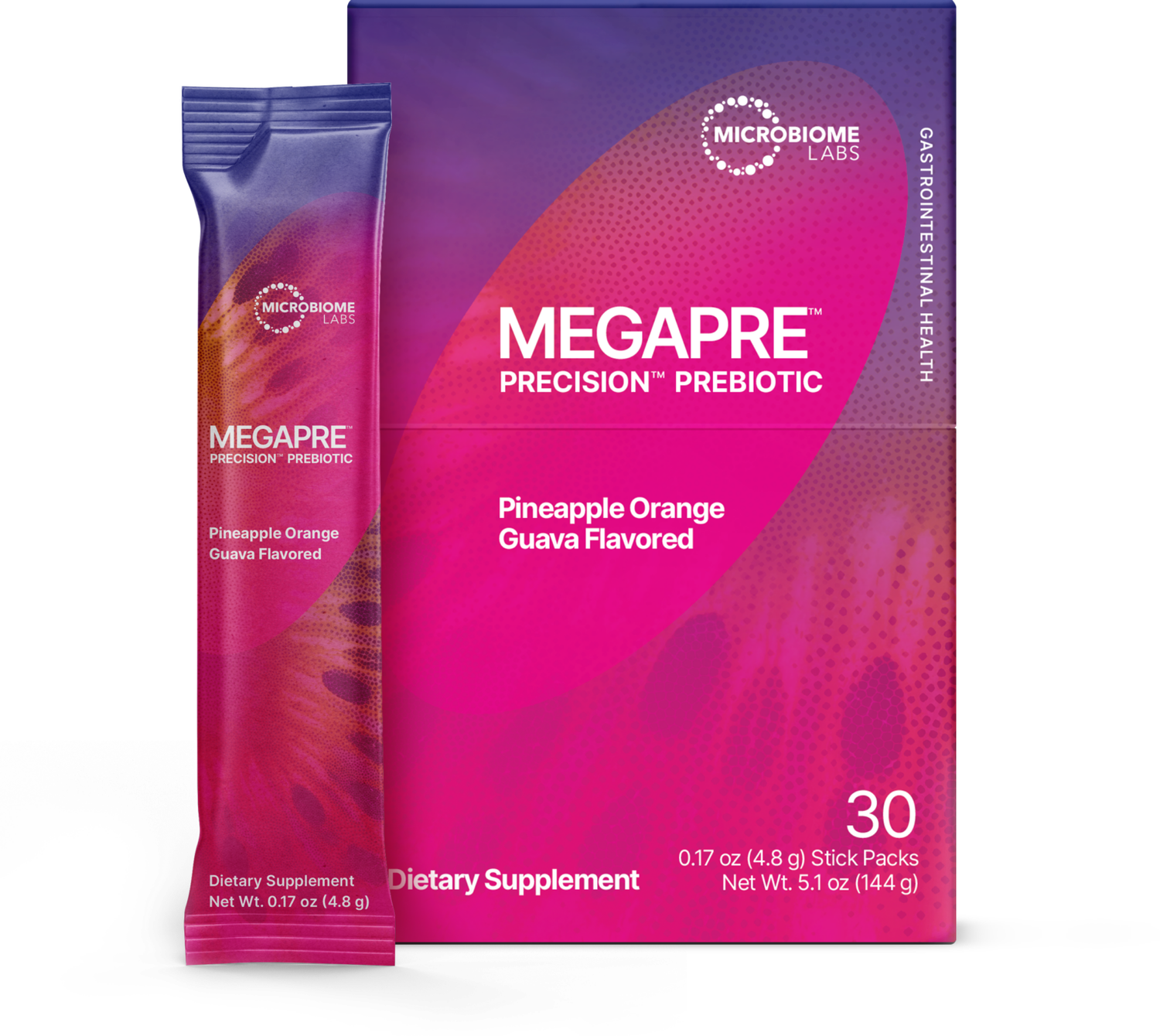 MegaPre Stick  30 Packs  MICROBIOME LABS