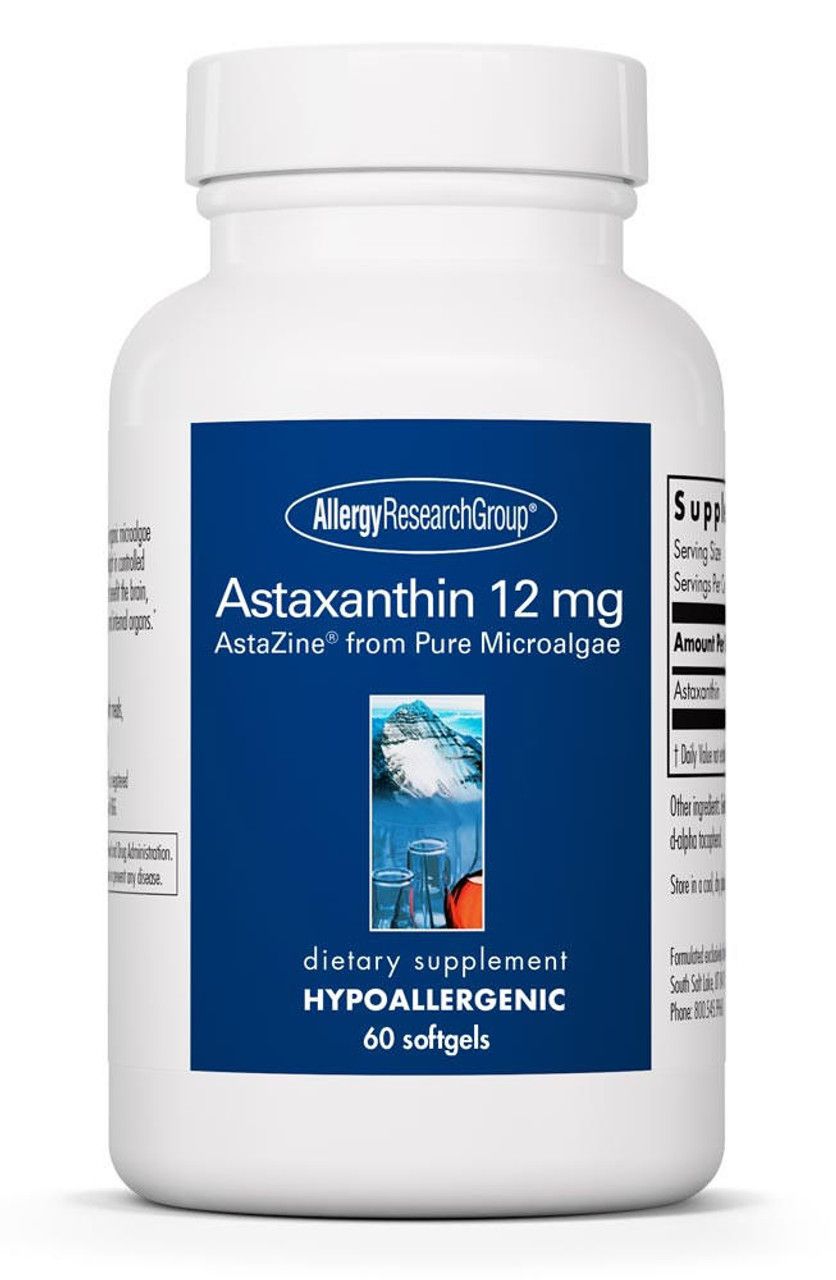 Astaxanthin 12 mg   60 softgels Allergy Research Group