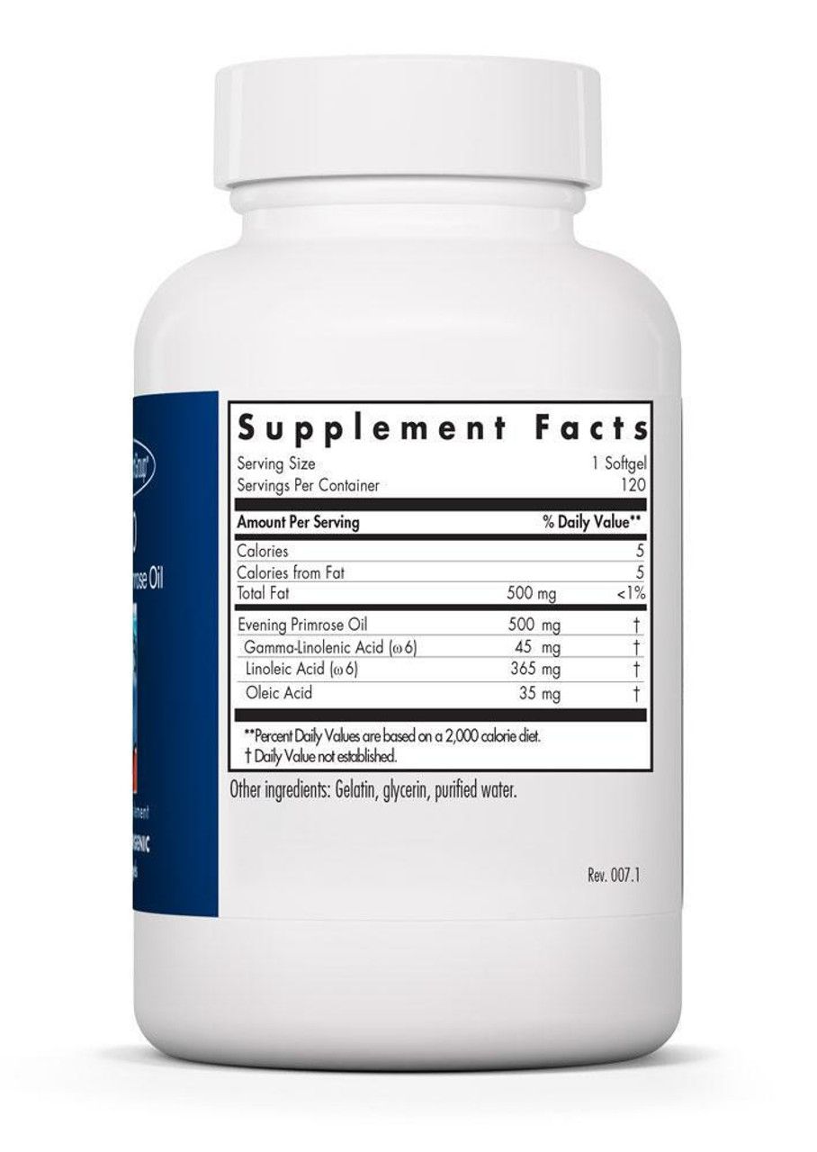 Evening Primrose Oil 120 softgels tablets Allergy Research Group