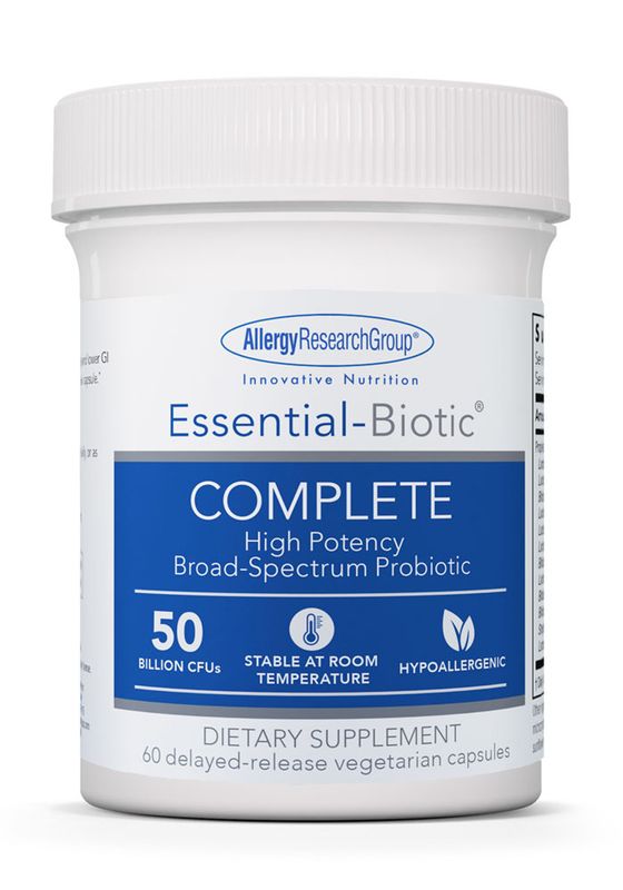 Essential Biotic COMPLETE 60 delayed-release vegetarian capsules   Allergy Research Group