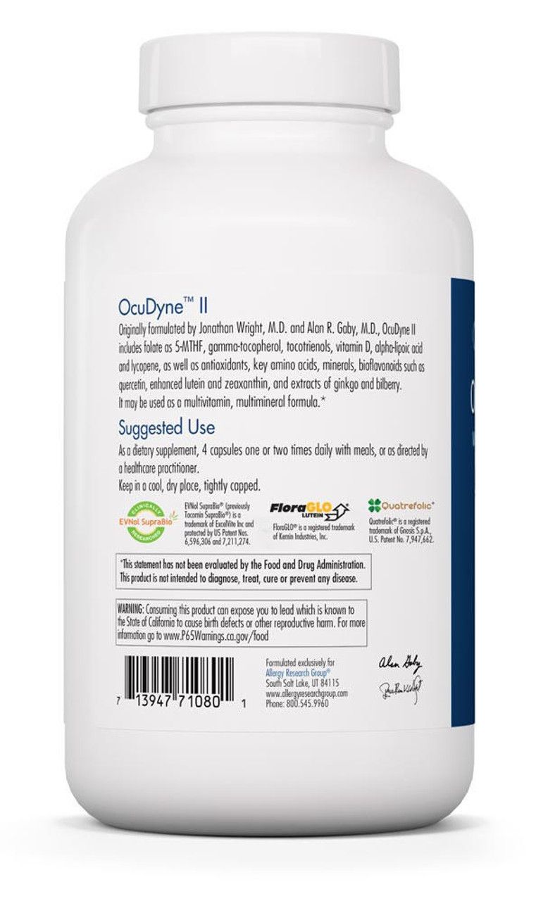 OcuDyne II 200 vegcaps Allergy Research Group