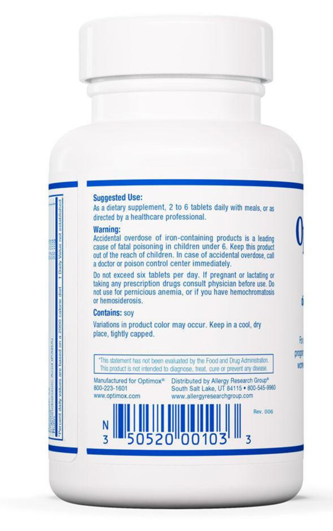 Optivite 180 Tablets Optimox