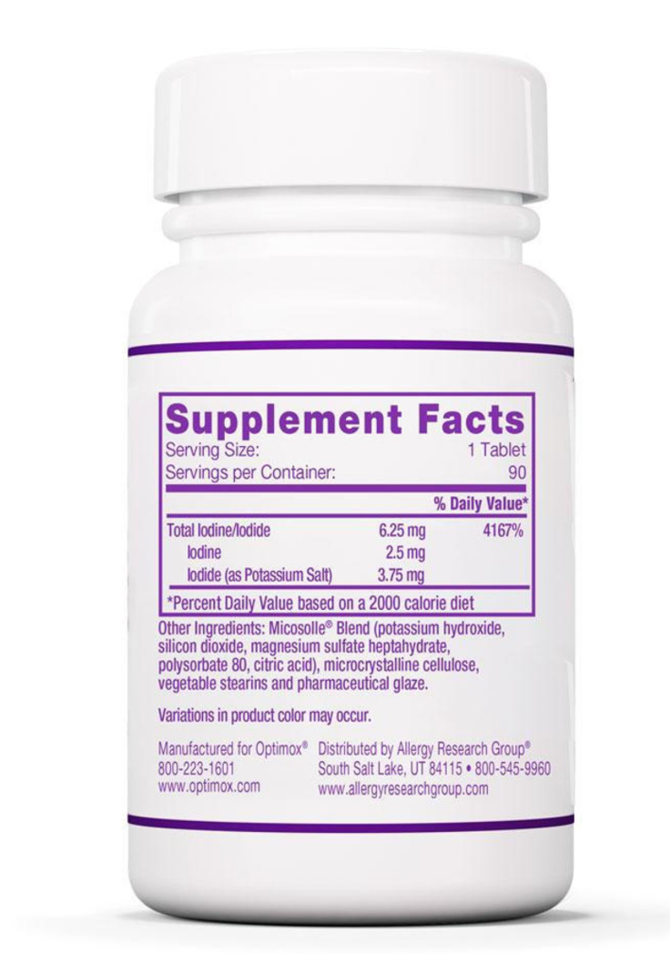 Iodoral 6.25 mg 90 Tablets Optimox