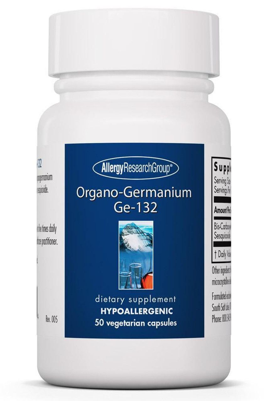 Organo-Germanium Ge-132 50 Vegetarian Capsules Allergy Research Group