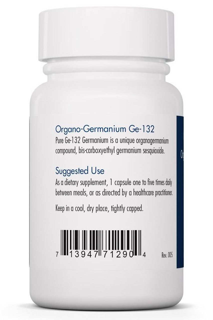 Organo-Germanium Ge-132 50 Vegetarian Capsules Allergy Research Group