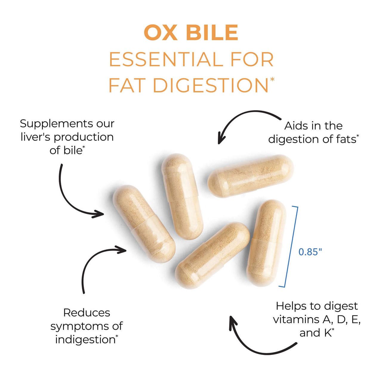 Ox Bile 125 mg 180 Vegicaps Allergy Research Group