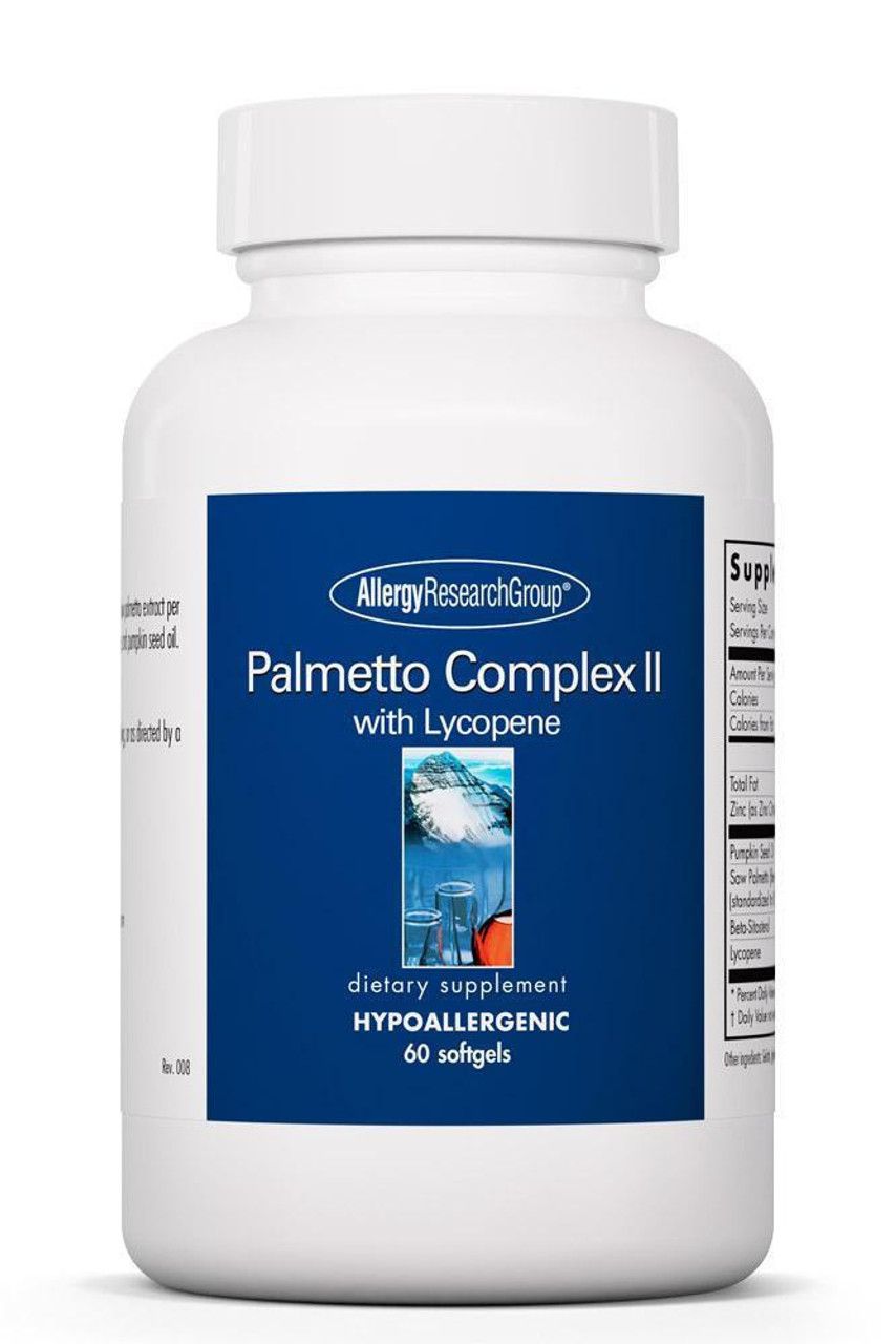 Palmetto Complex II
with Lycopene 60 Softgels Allergy Research Group