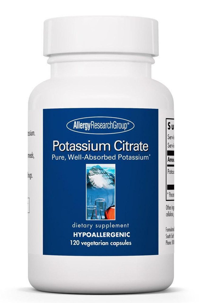 Potassium Citrate 120 Vegetarian Capsules
 Allergy Research Group