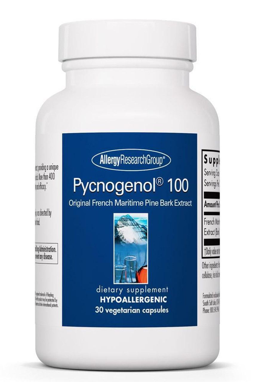 Pycnogenol 100 mg 30 Vegetarian Capsules  Allergy Research Group