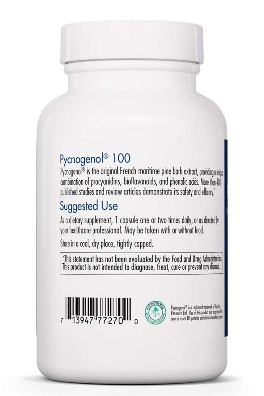 Pycnogenol 100 mg 30 Vegetarian Capsules  Allergy Research Group