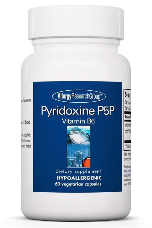 Pyridoxine P5P 60 Vegetarian Capsules  Allergy Research Group