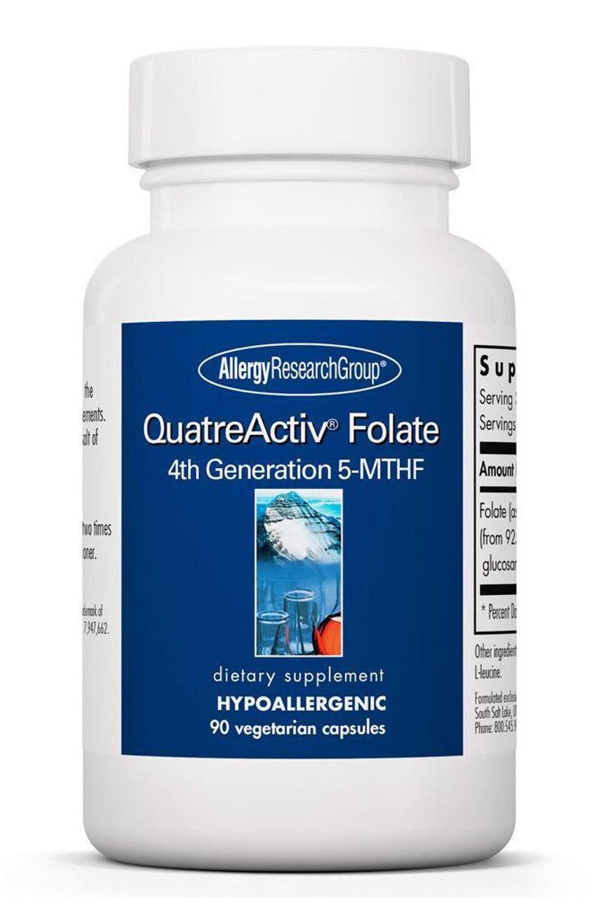 QuatreActiv Folate
90 Vegetarian Capsules  Allergy Research Group