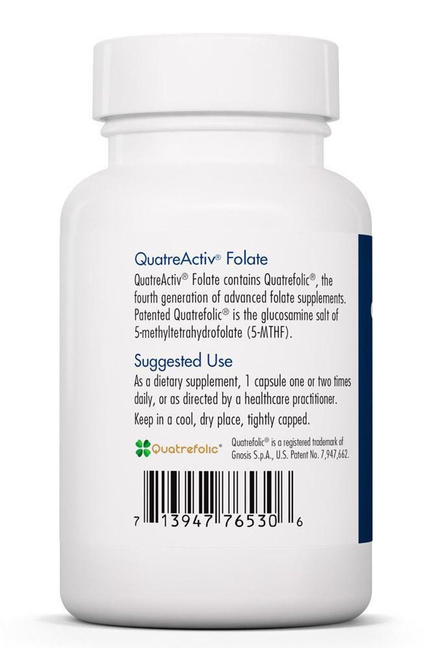 QuatreActiv Folate
90 Vegetarian Capsules  Allergy Research Group