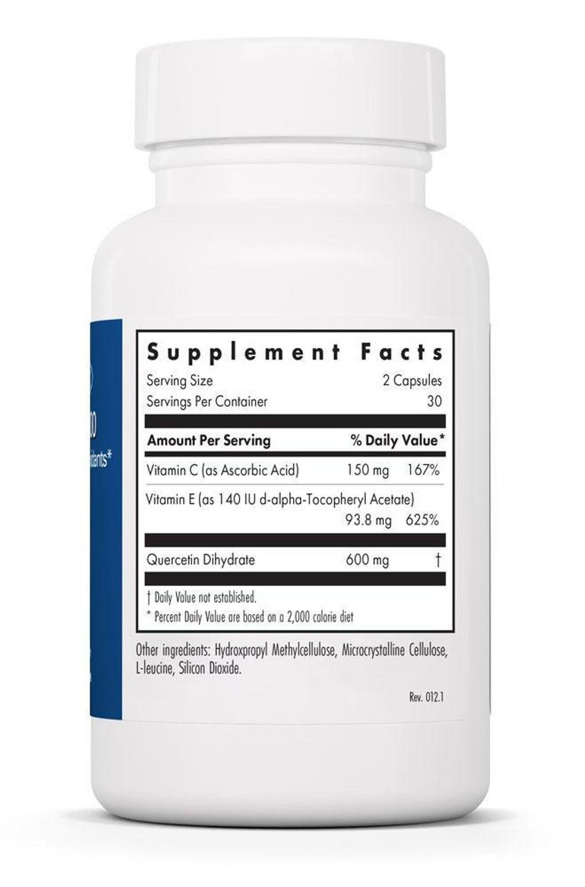 Quercetin 300 mg 60 Vegetarian Capsules  Allergy Research Group