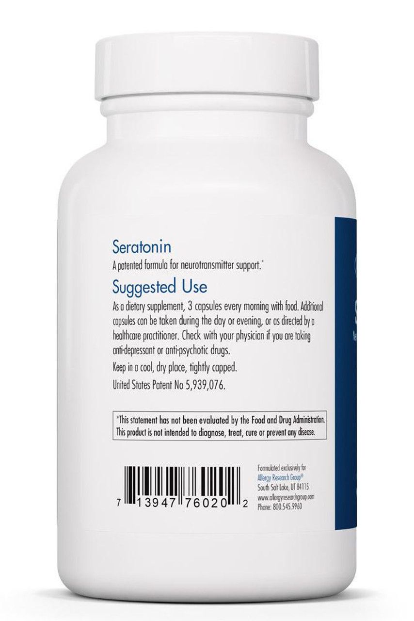 Seratonin 90 Vegetarian Capsules  Allergy Research Group