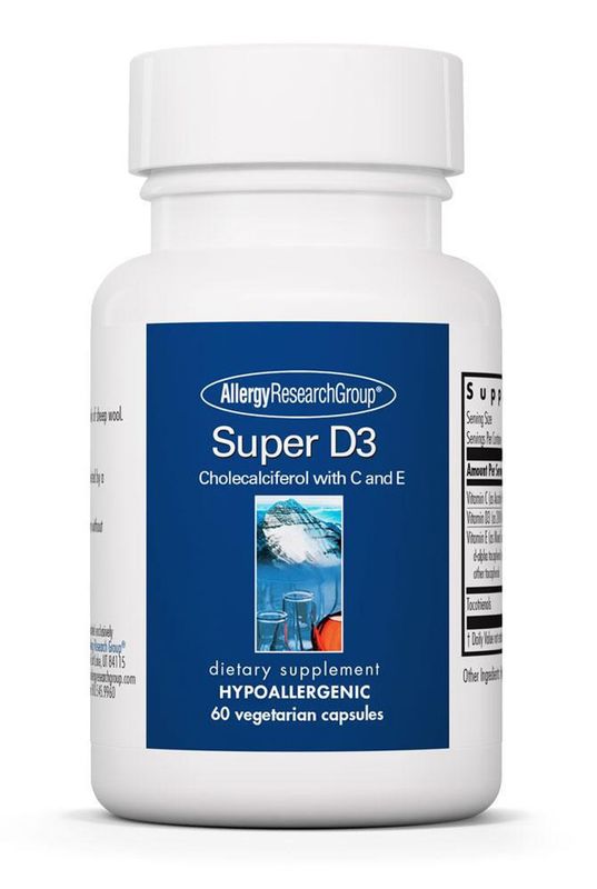 Super D3 60 Vegetarian Capsules  Allergy Research Group