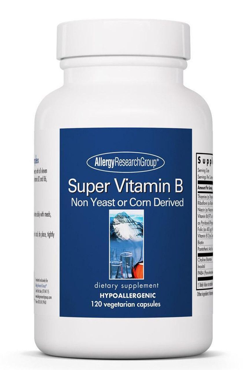 Super Vitamin B 120 Vegetarian Capsules  Allergy Research Group