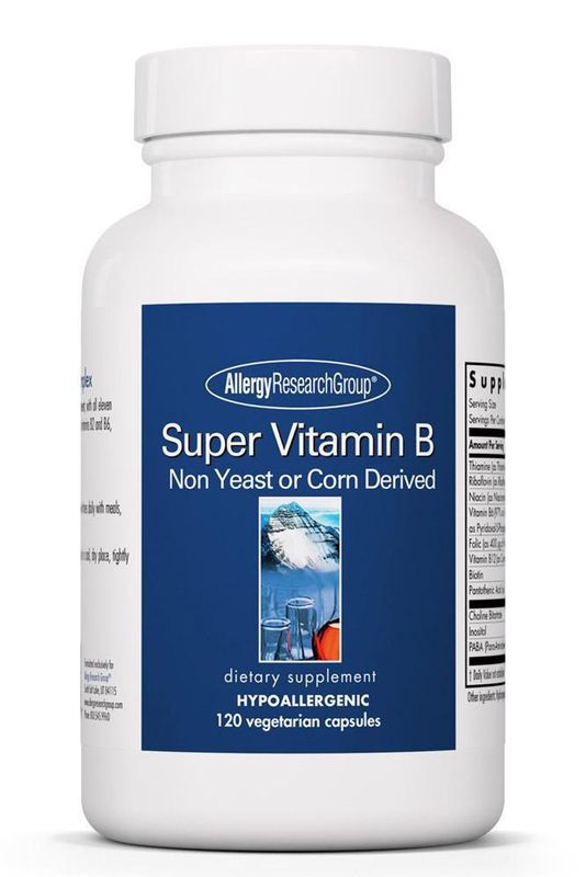 Super Vitamin B 120 Vegetarian Capsules  Allergy Research Group