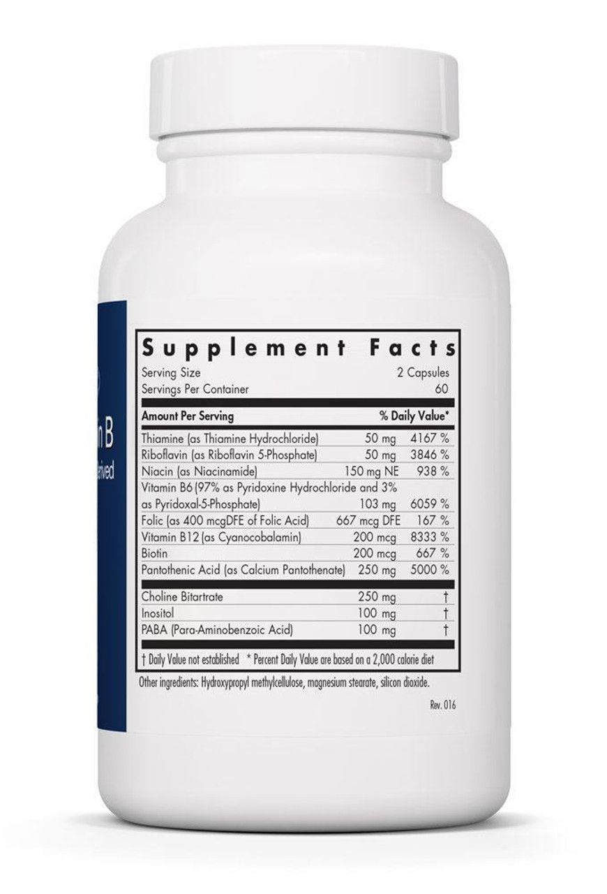 Super Vitamin B 120 Vegetarian Capsules  Allergy Research Group