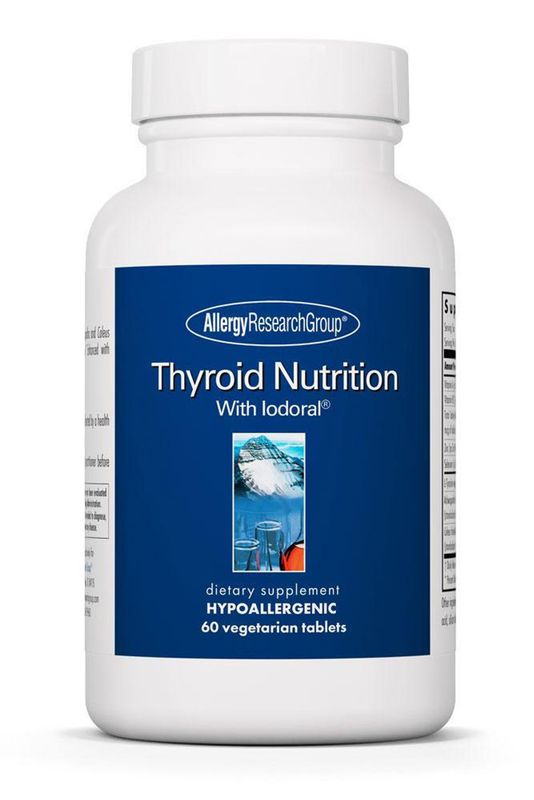 Thyroid Nutrition 60 Vegetarian Tablets Allergy Research Group