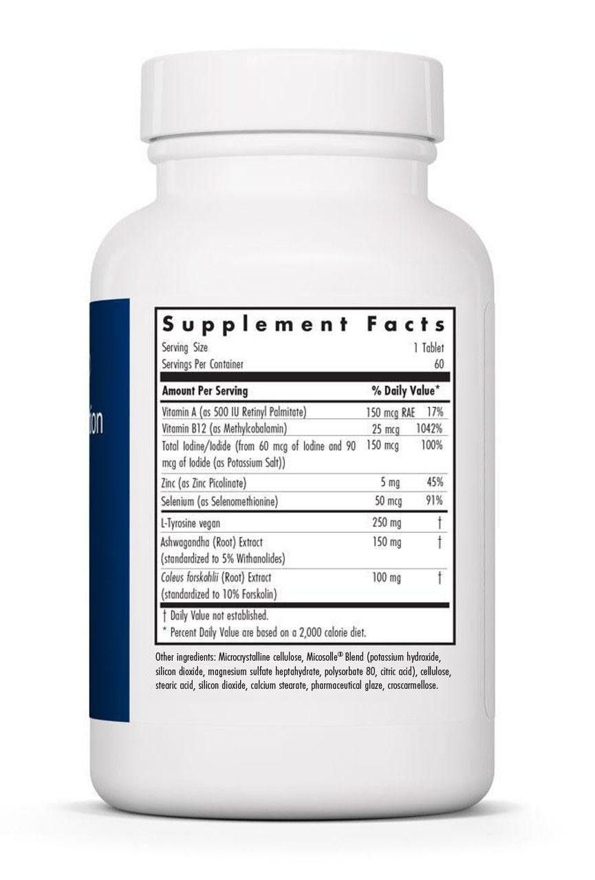 Thyroid Nutrition 60 Vegetarian Tablets Allergy Research Group
