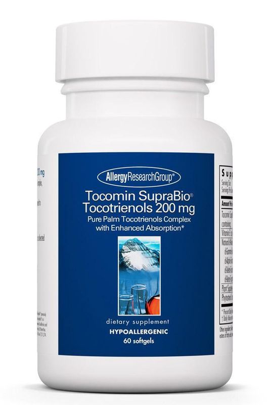 Tocomin SupraBio Tocotrienols 200 mg  : 60 Softgels  Allergy Research Group