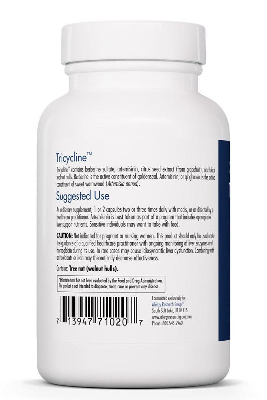 Tricycline 90 Vegetarian Capsules  Allergy Research Group