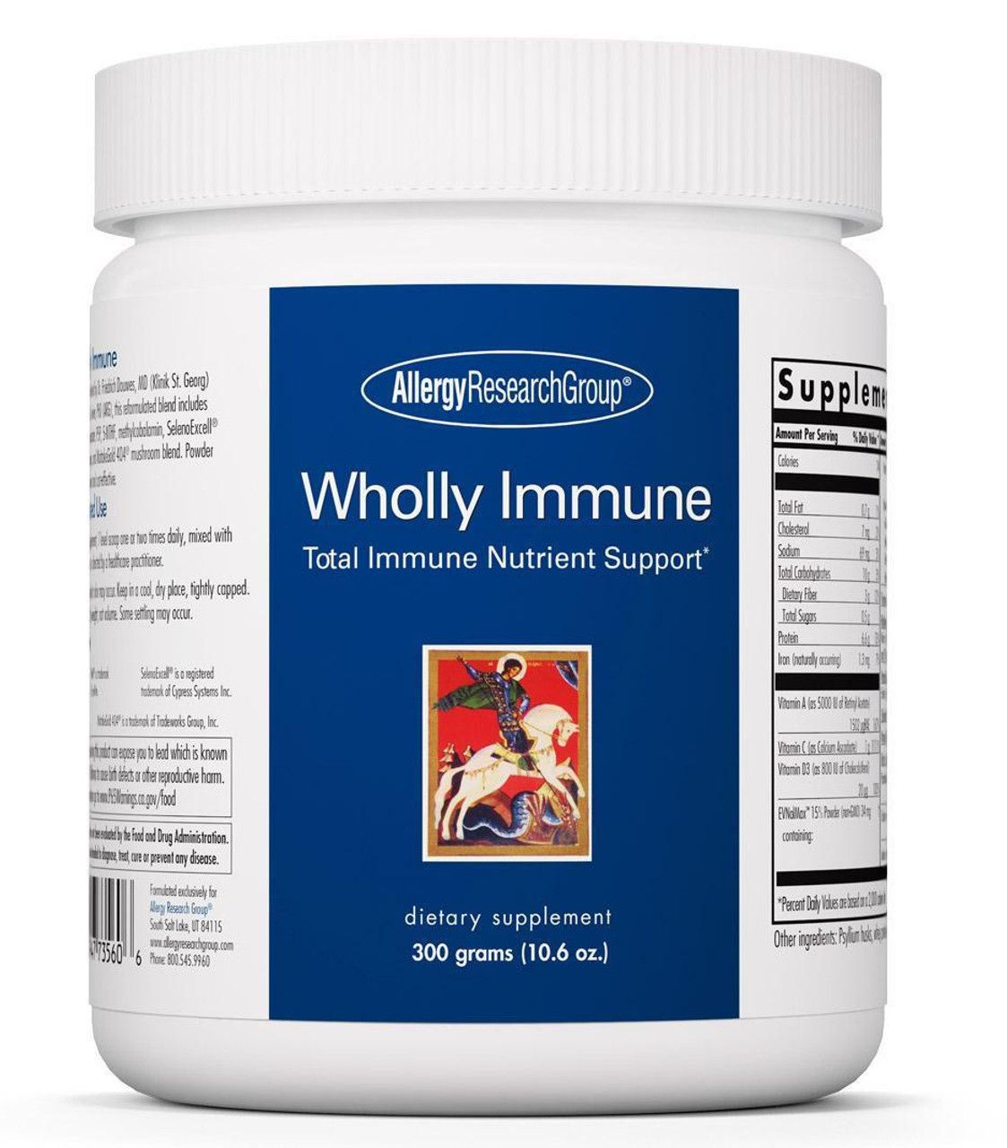 Wholly Immune Powder 300 grams  Allergy Research Group