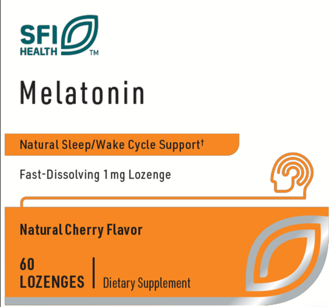Melatonin Lozenge Formula  3 mg 60 VEGETARIAN CAPSULES SFI HEALTH