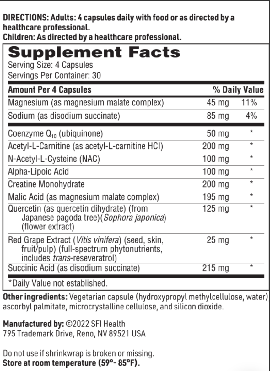 MITOTHERA CAPSULE FORMULA 120 CAPS SFI HEALTH