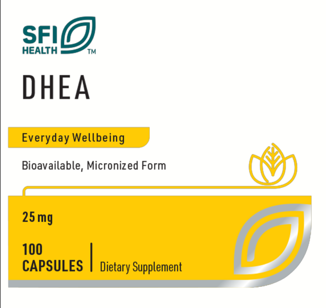 DHEA 25 MG 100 CAPSULES SFI HEALTH