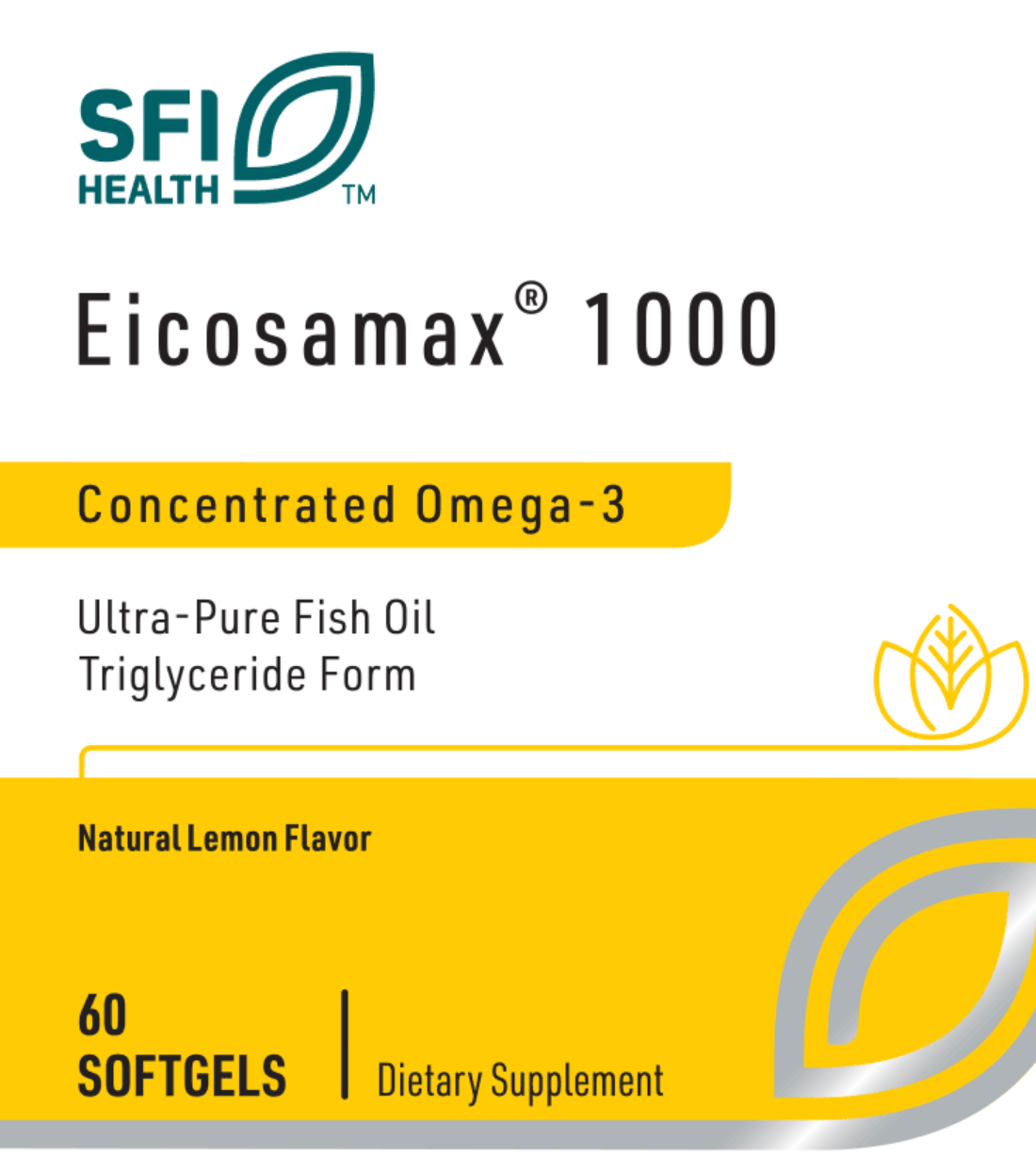 Eicosamax 1000 60 softgels Klaire Labs