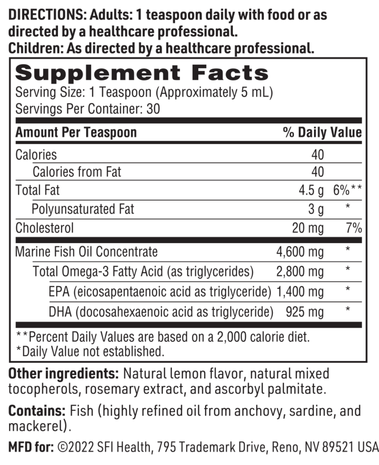 EICOSAMAX TG Liquid Lemon 150 ml  SFI HEALTH