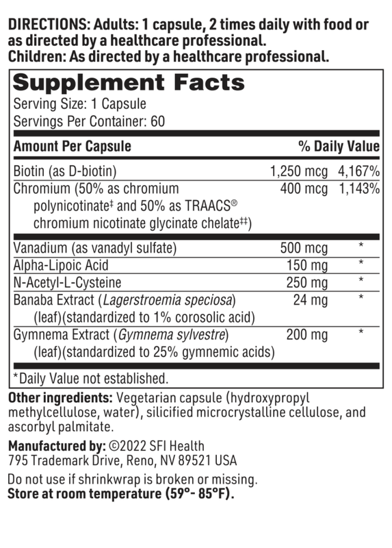 GlucoThera 60 CAPSULES SFI HEALTH