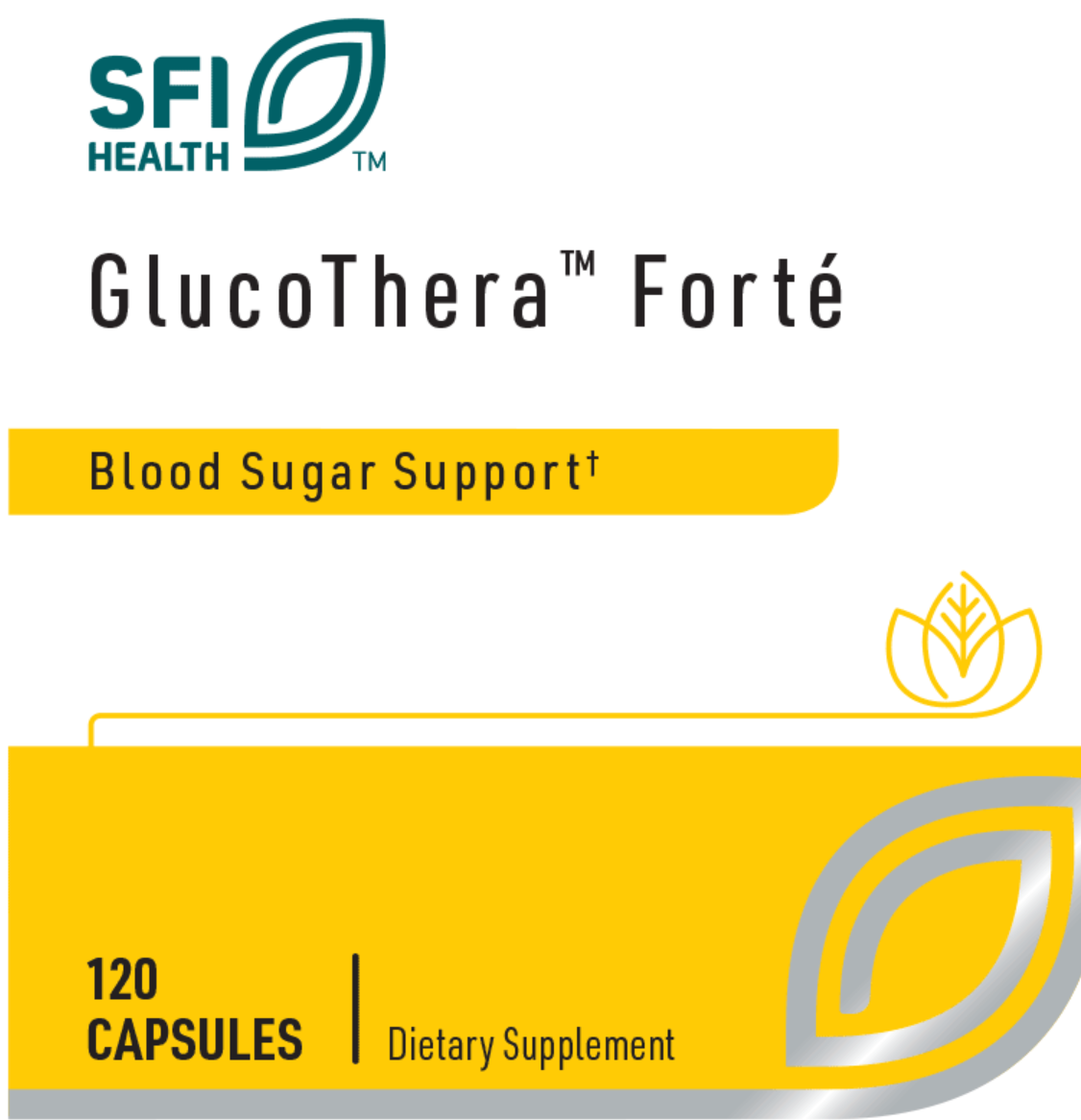 GLUCOTHERA FORTÉ 120 Capsules SFI HEALTH
