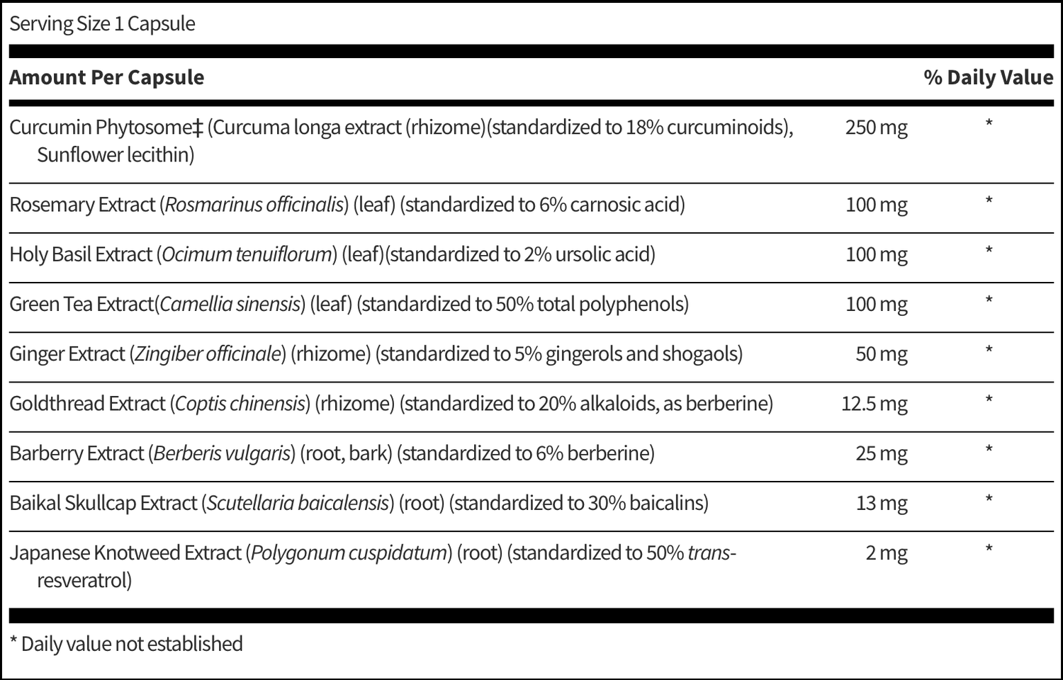 InflaThera 60 vegcaps SFI HEALTH