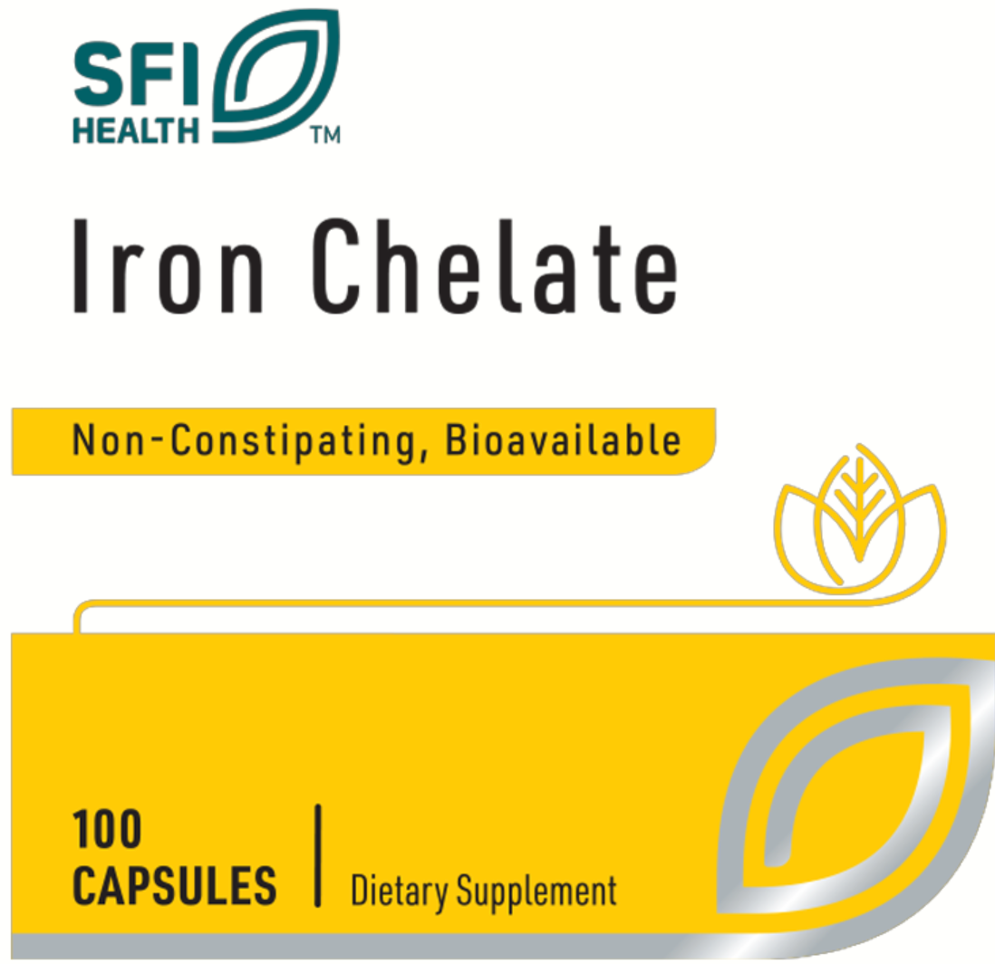 Iron Chelate 30 mg 100 vcaps SFI HEALTH