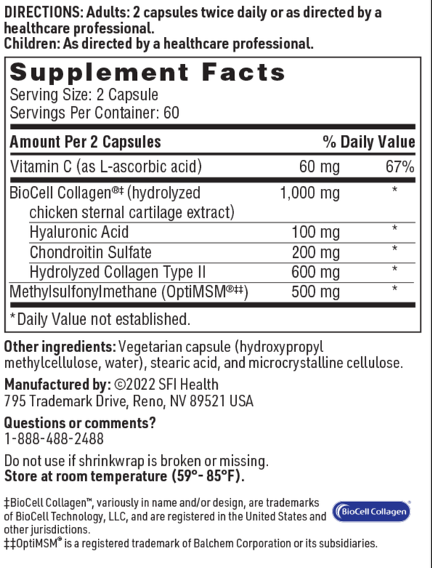 Joint Revitalizer 120 vegcaps SFI HEALTH