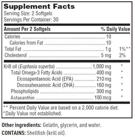 Krill Oil Blend 60 softgels  SFI HEALTH