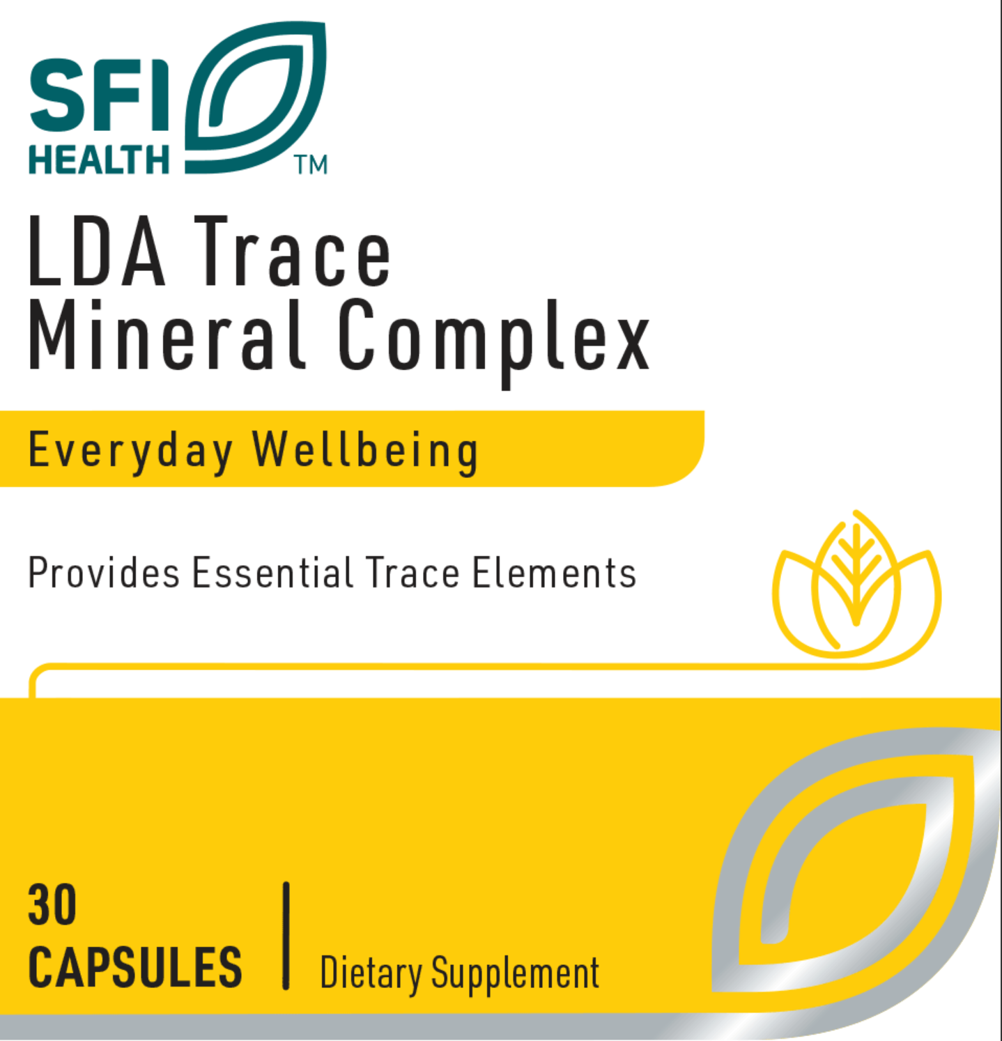 LDA Trace Mineral Complex 30 vegcap  SFI HEALTH