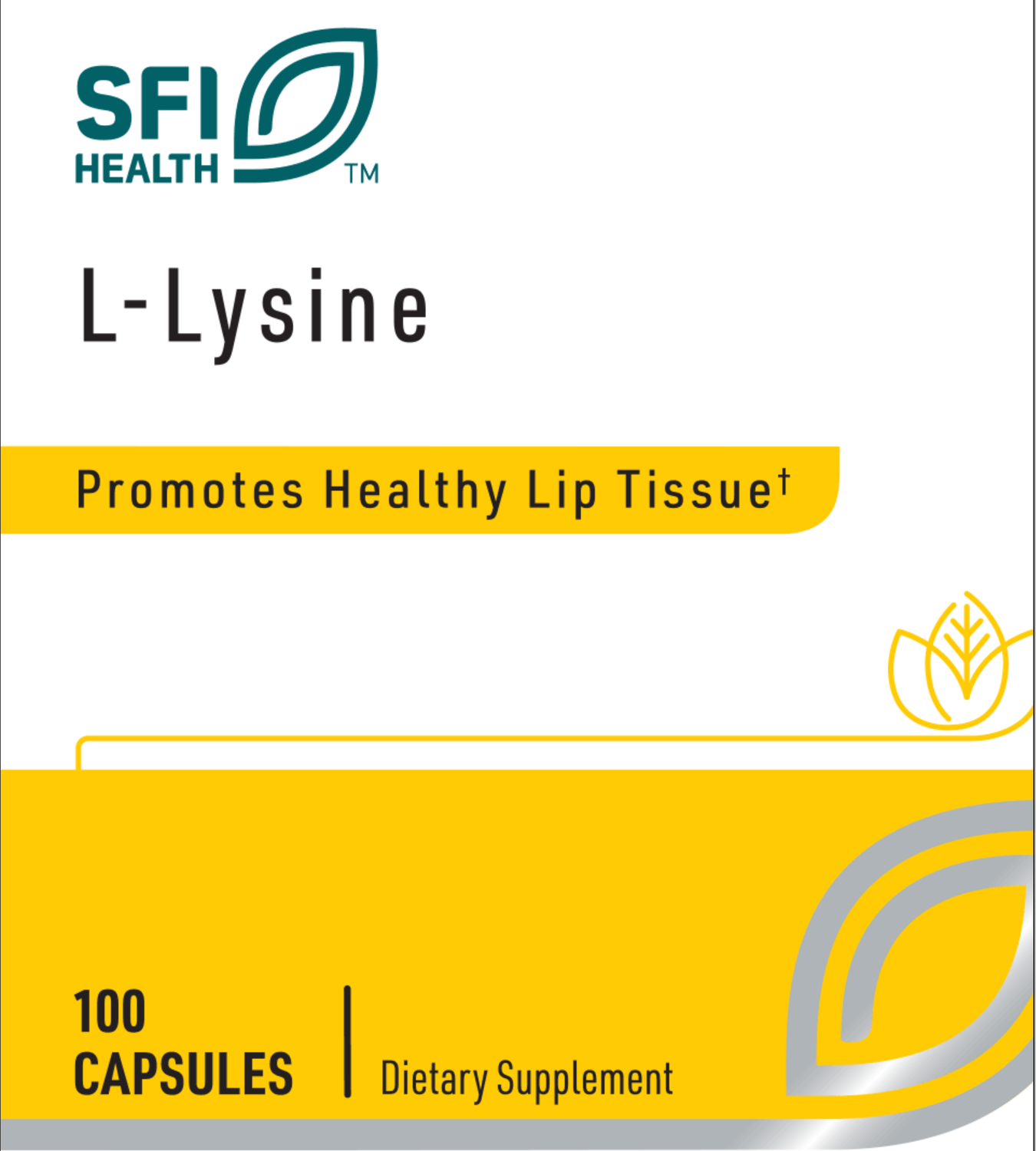 L-Lysine 500 mg 100 caps SFI HEALTH