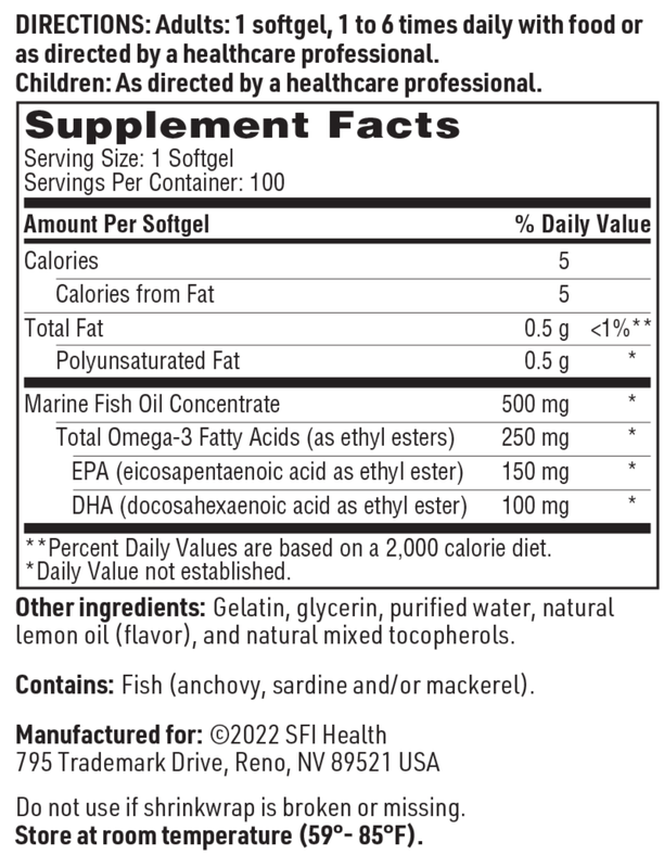 Omega-3 Mini  100 gels  SFI HEALTH