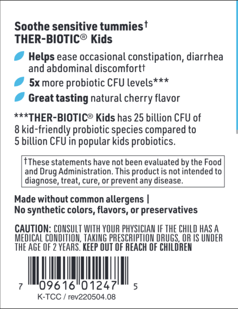 THER-BIOTIC® Kid&#39;s (Children&#39;s) 60 CHEWABLE TABLETS  SFI Health