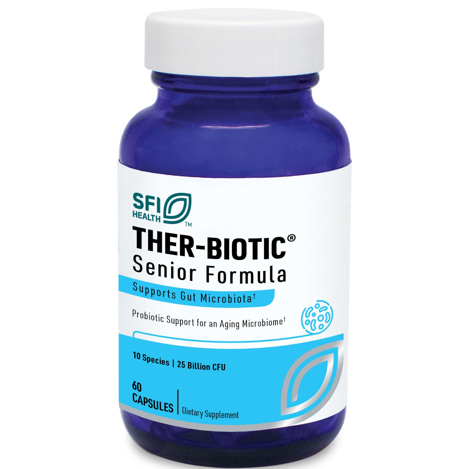 THER-BIOTIC Senior Formula 60 VEGETARIAN CAPSULES SFI Health