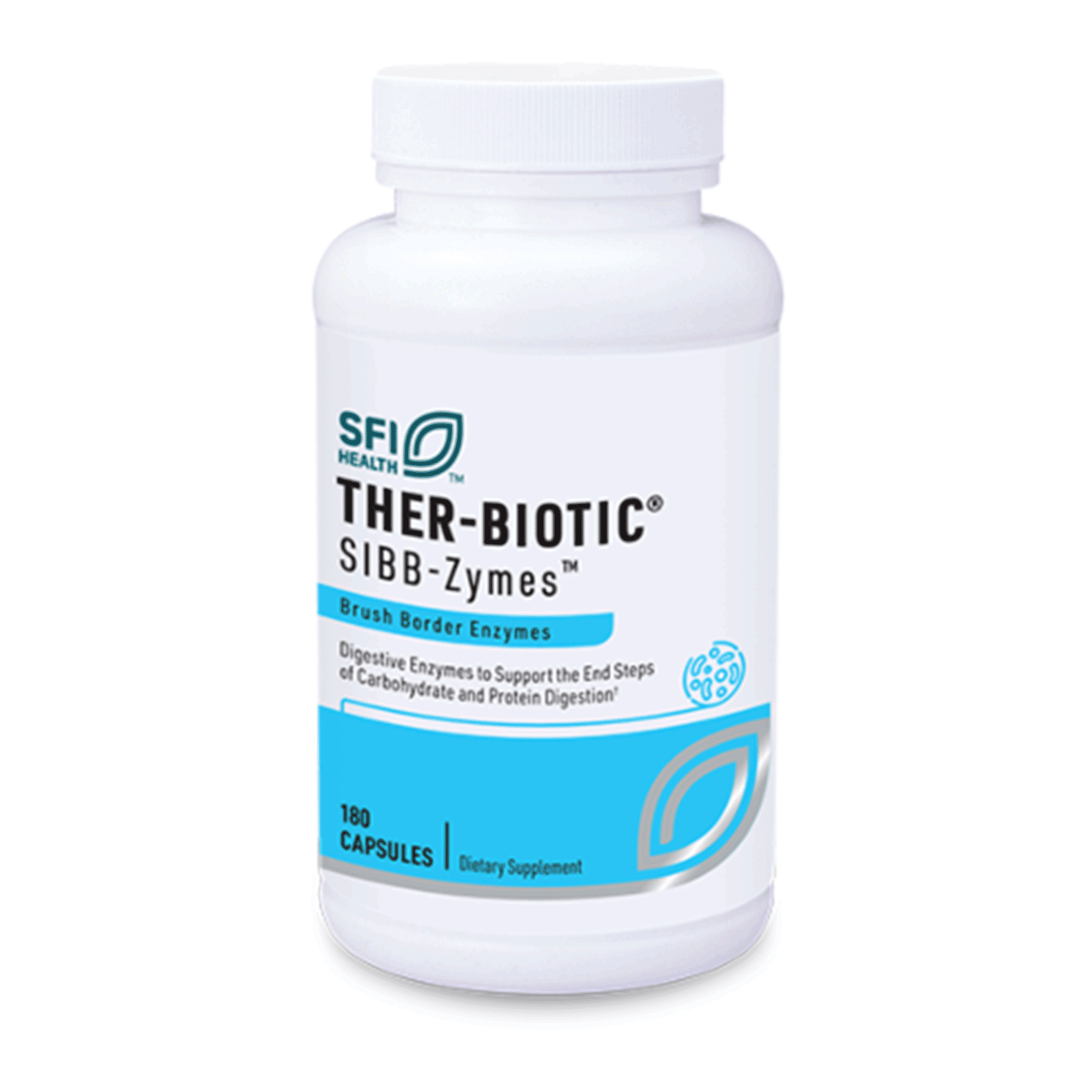 THER-BIOTIC SIBB-Zymes  180 VEGETARIAN CAPSULES SFI Health
