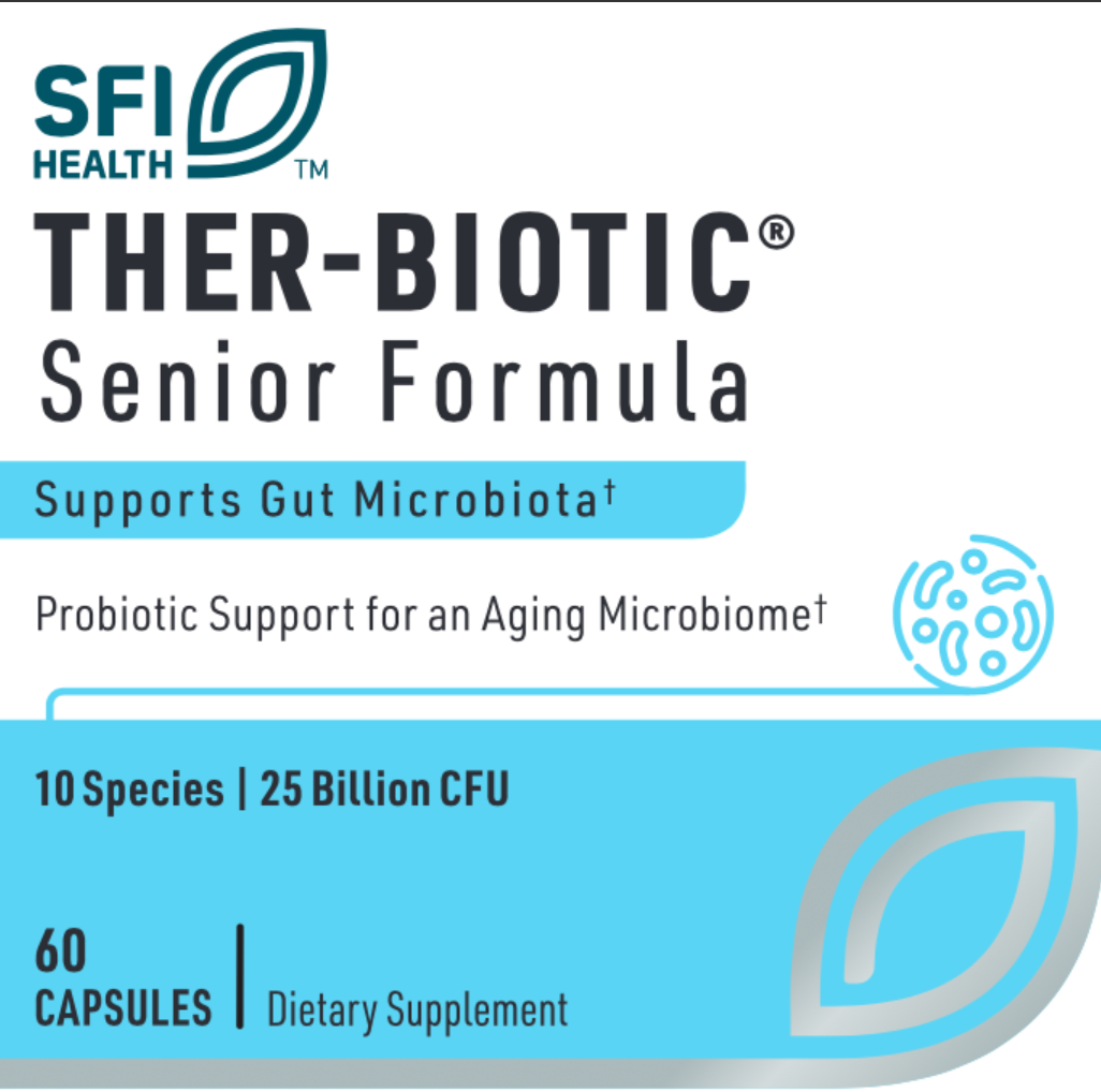 THER-BIOTIC Senior Formula 60 VEGETARIAN CAPSULES SFI Health