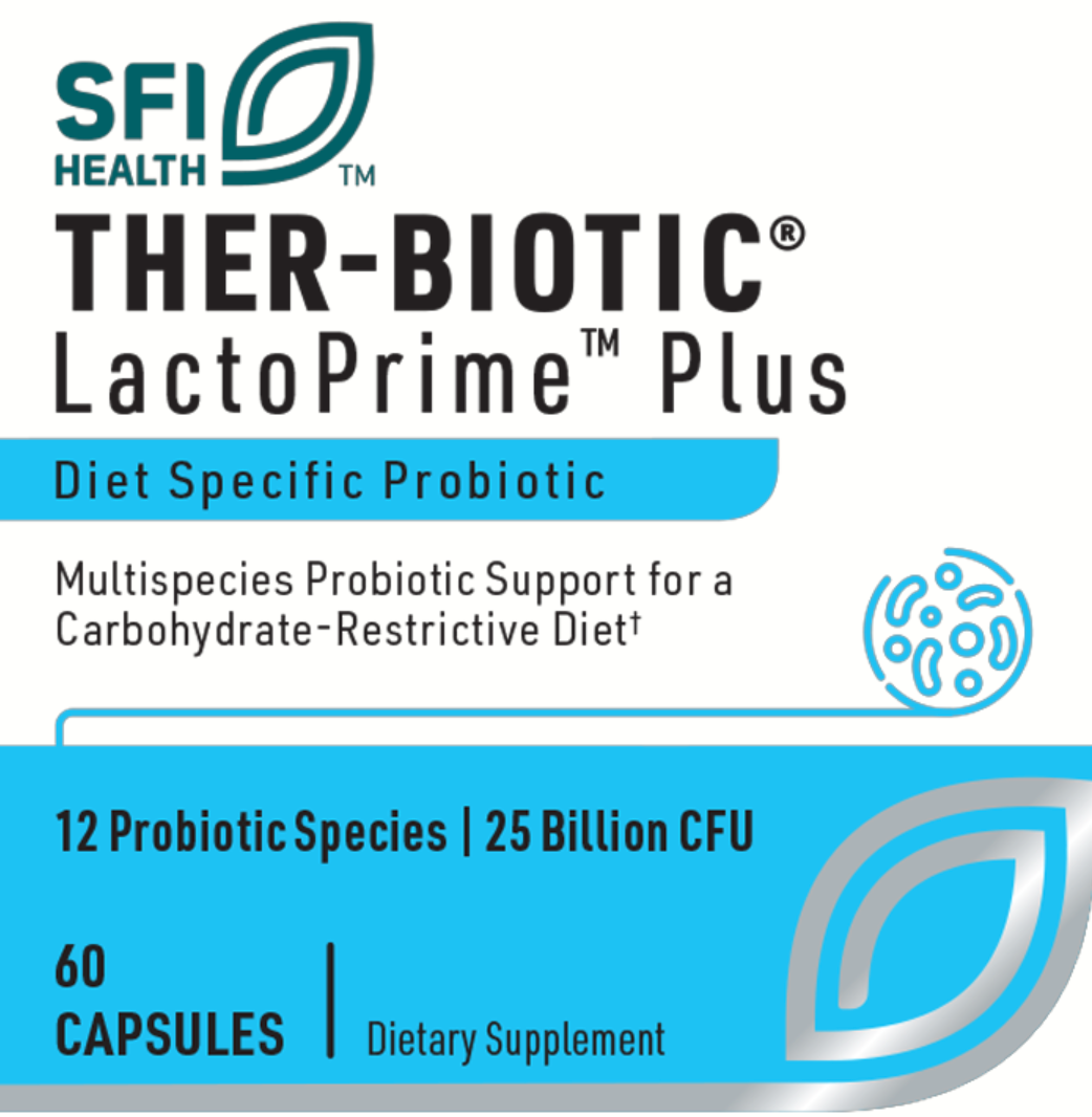 Ther-Biotic LactoPrime Plus 60 VEGETARIAN CAPSULES   SFI Health